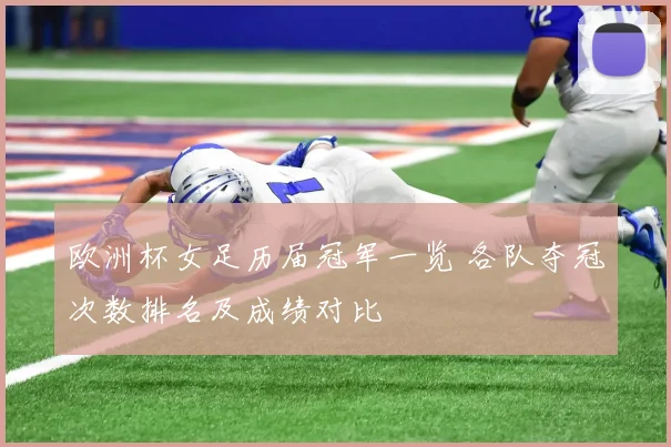 欧洲杯女足历届冠军一览 各队夺冠次数排名及成绩对比